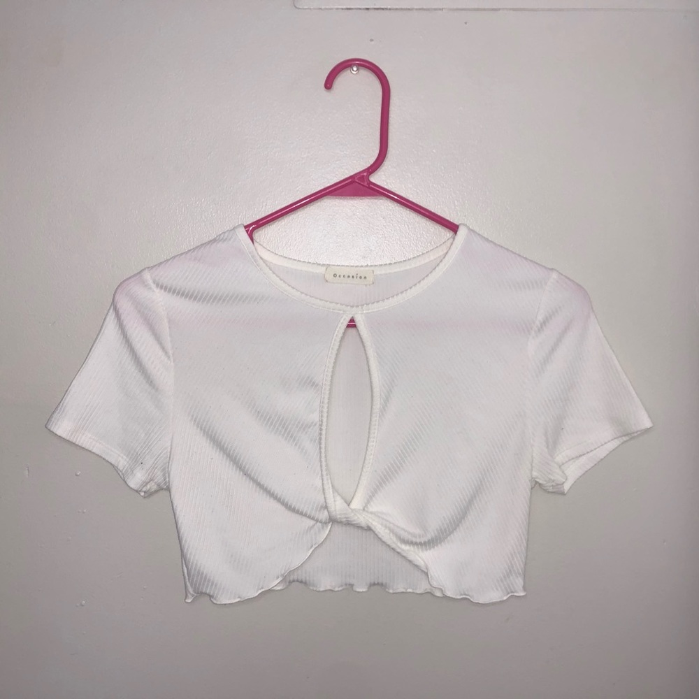 White Crop Top